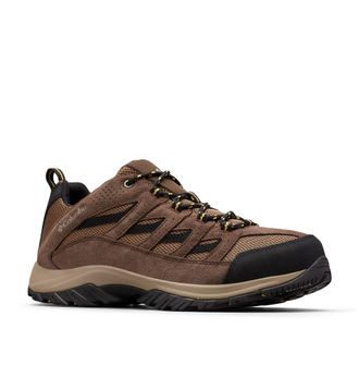 Columbia Mens Crestwood, Low Rise Trekking and Hiking Shoes, Dark Brown/Baker, 13 Regular