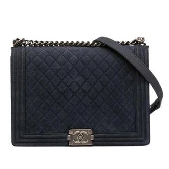 Chanel Pre-owned Large Boy Flap Bag - - Pre-owned - Donna - Blu - ONE SIZE