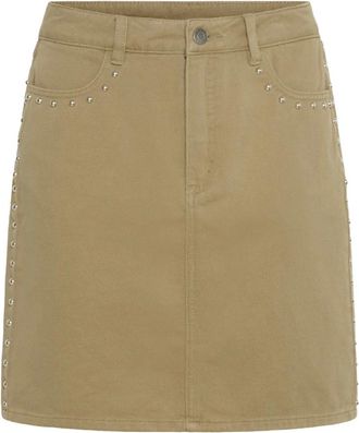Kaffe Rokken, Dames, Beige, M, Denim, Denim Rok