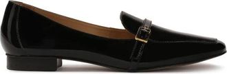 Kazar Gelakte platte hakken pumps - Dames - Loafers - Zwart - 40 EU - Leer - Schoenen