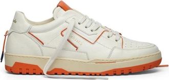 Barracuda Earving Sneaker - Heren - Schoenen - Wit - Maat: 44 EU Leer