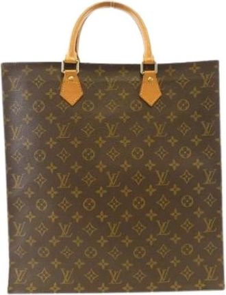Louis Vuitton Pre-owned Tote Bags, female, Brown, Size: ONE SIZE Pre-owned Monogram Sac Plat Tote Bag
