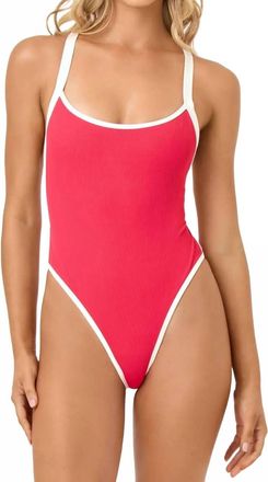 L*Space Baewatch One Piece Swimsuit In Pout-Cream