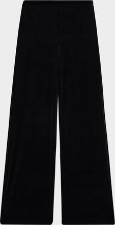 Emporio Armani Wide-Leg Velvet Trousers