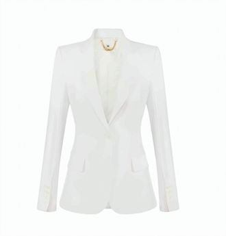 Elisabetta Franchi Stretch Crepe Structured Jacket