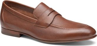 Johnston & Murphy Higgins Penny Loafer in Tan Full Grain at Nordstrom, Size 10.5