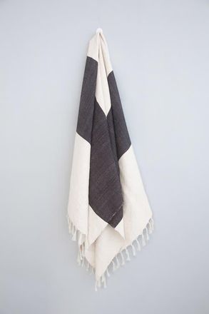 Home & Loft Charcoal Kilim Throw/Rug at Nordstrom