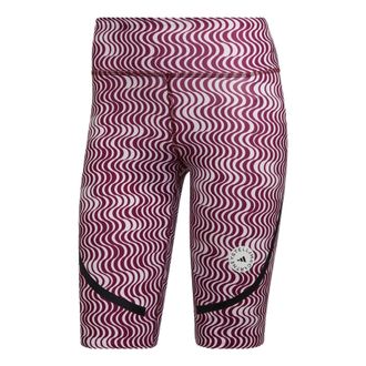 adidas (WMNS) adidas by Stella McCartney TruePurpose Printed Cycling Leggings Pink Black HI6044