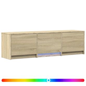 vidaXL Mueble De Tv Con Led Con Led Roble Sonoma 140 X 34 X 40 Cm Vidaxl