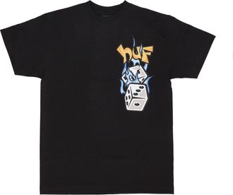 HUF Zwarte Heren Tee Korte Mouw - Heren - T-shirts - Zwart - S - Katoen - Tops
