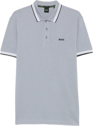 BOSS Polo con colletto a punta - Grigio