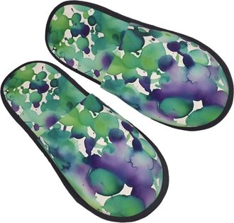 Generic Purple Aztec Abstract Art Unisex Sliders Cosy Slippers Fluffy House Slippers For Bedroom Winter Outdoor L