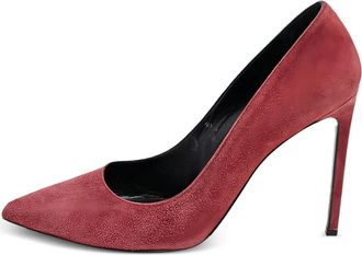 Saint Laurent 105mm suede pumps - Brown