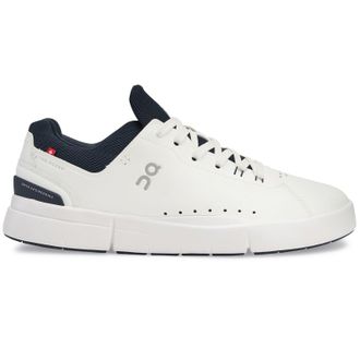 On The Roger Advantage Polyurethane Mens Fashion Trainers - White Midnight - Size:UK 13.5