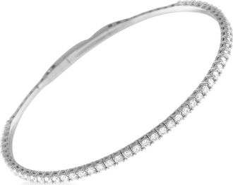 Luxury Bazaar Bracciale in oro bianco 14 carati con diamanti - Argento