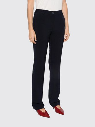 Twinset Mid-Rise Tailored Skinny Trousers in Viscose Blend