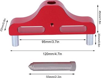 OEM Accesorios Para Trabajar La Madera, Calibre De Marcado De Aleaci&oacute;n De Aluminio, Herramienta Para Marcar La L&iacute;nea Central, Buscador De Centro Para Regl