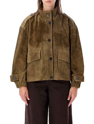 Sessun Aland Boxy Cropped Flap Pocket Jacket