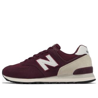 New Balance 574 Maroon White U574AW2