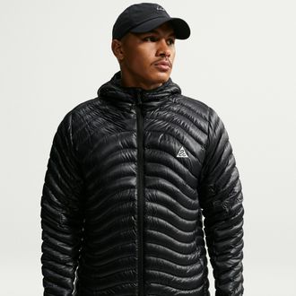 Nike Mens Nike ACG Lava Flow Ultralight Therma-FIT ADV Down Jacket in Black | IO9003-010