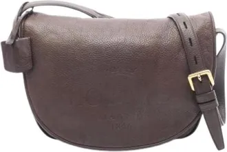 Loewe Pre-owned Cross Body Bags, female, Brown, Size: ONE SIZE Pre-owned Leather Shoulder Bag