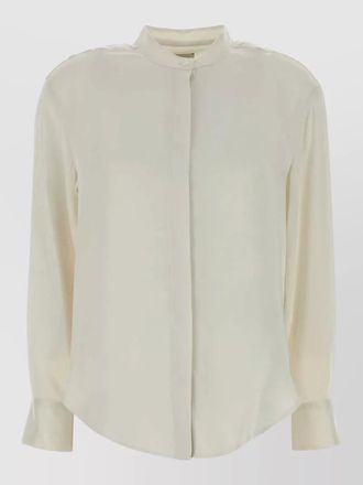 Calvin Klein satin shirt long sleeves mandarin collar