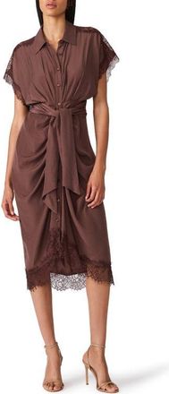 Steve Madden Tori Shirtdress in Walnut at Nordstrom, Size 16