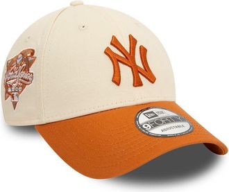 New Era New York Yankees MLB World Series 2000 Sidepatch Beige Brown 9Forty Adjustable Cap - One-Size