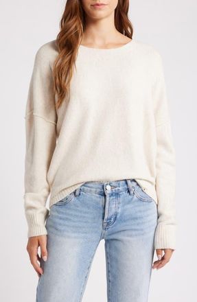 Rip Curl Emily Crewneck Sweater in Ecru Marle at Nordstrom, Size Medium