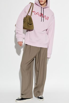 Marni Sweatshirt With Logo, Mens, Pink