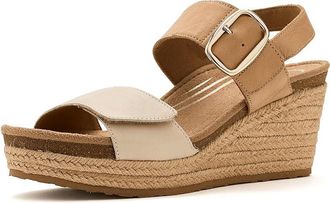 Aetrex Ashley Adjustable Wedge Sandals Womens Wedge Shoes White : EU 43 (US Womens 11.5-12) M (B), Leather