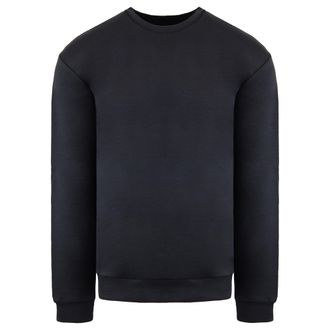 Emporio Armani Heren Zwarte Gewassen Sweater