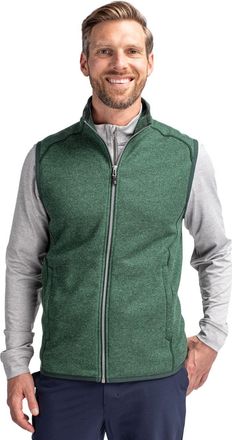 Cutter & Buck Mainsail Sweater-Knit Mens Full Zip Vest