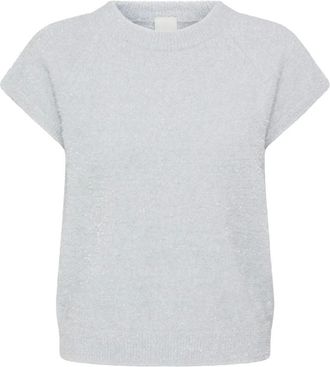 Ichi Maglieria Girocollo - - Knitwear - Donna - Grigio - M