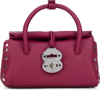 Zanellato Womens Shoulder Bag Dotta Pink Calfskin Damasco Handbags Hand