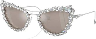 Swarovski Sk 7011 Sole - 402263 - Dames - Zonnebrillen - Grijs - 56 MM - Accessoires