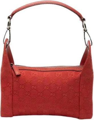 Gucci Pre-owned Shoulder Bags, female, Red, Size: ONE SIZE Pre-owned Shoulder Bag