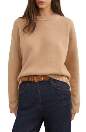 Reiss Ella Wool & Cashmere Sweater in Camel at Nordstrom, Size X-Small