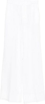 Twin-Set Wide Leg Pants With Drawstring And T Embroidery