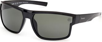 Timberland TB00016 Polarized 01R Mens Sunglasses Black Size 65