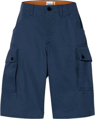 Timberland Brookline Twill Cargo Short - Heren - Korte Broeken - Blauw - W42 - Katoen - Korte Broeken