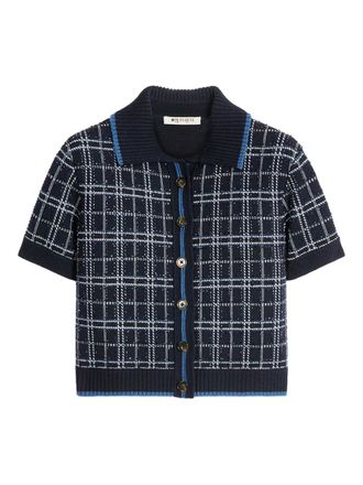 Ports 1961 Geruite top - Blauw