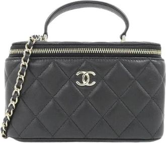 Chanel Pre-owned Leren Schoudertas - Dames - Vintage Mini Tas - Zwart - ONE Size - Vintage