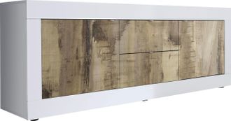 Inosign Lowboard »Basic Breite 210 cm, TV-Board 2 Türen, 2 Schubkästen, TV-Schrank« Metallgriff, moderne Rahmenoptik, viel Stauraum, Farbauswahl