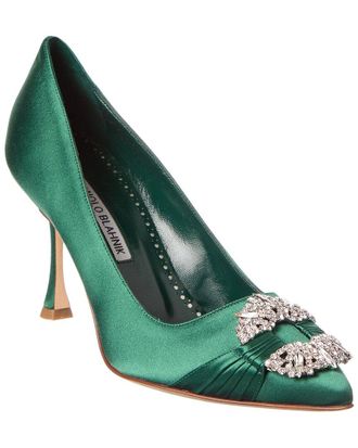 Manolo Blahnik Maida 90 Satin Pump