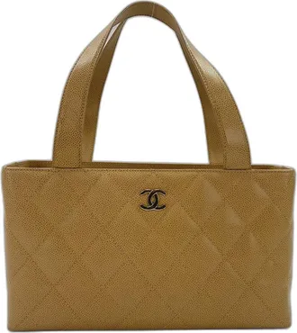 Chanel Matelasse Beige Tote Bag (Pre-Owned)
