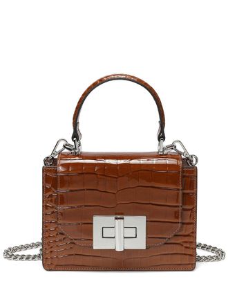 Tiffany & Fred Croc-Embossed Patent Satchel