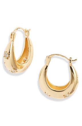 CHILD OF WILD Vega Star Hoop Earrings in Gold at Nordstrom