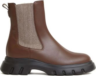 Voile Blanche Schoenen, Dames, Bruin, 40 EU, Leer, Twilly Chelsea High