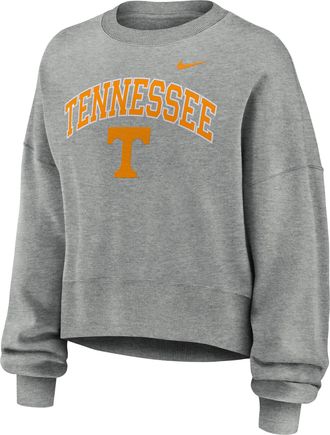 Nike Tennessee Phoenix Arch Nike Womens College Pullover Crew in Grey | 01D706GUTN-Y48